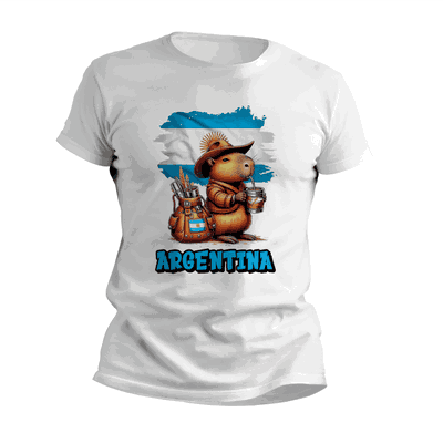 Remera Argentina Carpincho Tomando Mate - 6875
