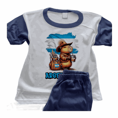 Pijama Carpincho Tomando Mate en Argentina - 6875