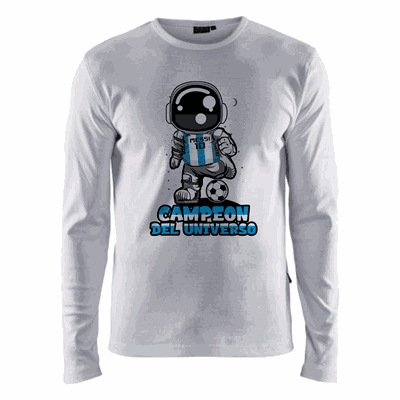 Remera Manga Larga Campeón Mundial 2026 - 6863