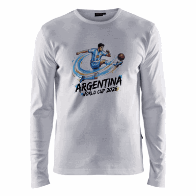 Remera Manga Larga Argentina Jugando 2026 - 6867