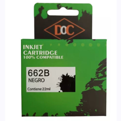 CARTUCHO ALTERNATIVO DOC  HP 662 NEGRO