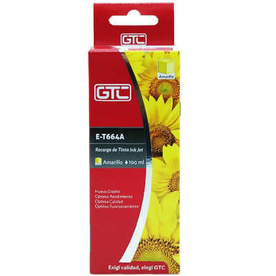 TINTA ALTERNATIVA GTC EPSON 673/664 AMARILLO 100ML
