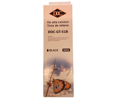 TINTA ALTERNATIVA DOC HP DOC-GT-51B NEGRA 90ML