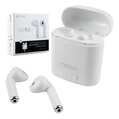 AURICULAR NOGANET NG-BTWINS 2 BLANCO BLUETOOTH