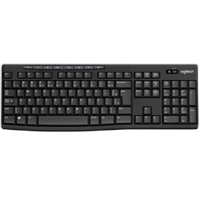 TECLADO LOGITECH WIRELESS K270 BLACK