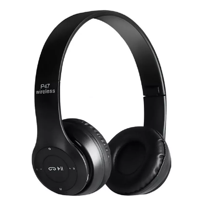 AURICULAR INALAMBRICO BT SEISA P47 NEGRO CON RADIO FM