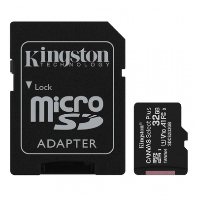 MICRO SD HC 32.00 GB KINGSTON CANVAS PLUS 2 EN 1