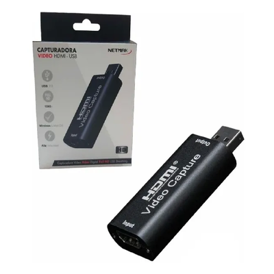 CAPTURADORA DE VIDEO HDMI A USB NM-CAP NETMAK