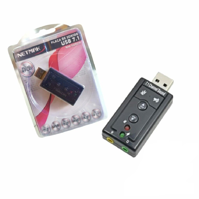 PLACA DE SONIDO USB 7.1 NETMAK NSU8CH