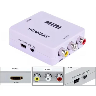 ADAPTADOR HDMI HEMBRA A 3 RCA 720P/1080P