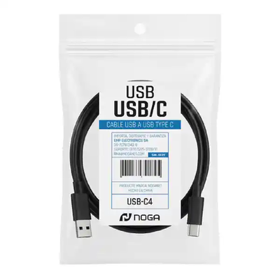 CABLE NOGANET C-4 USB A USB TIPO C 1.8 MTR