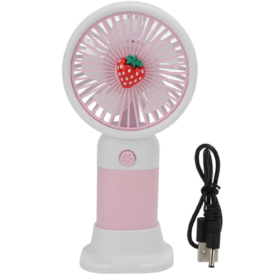 Mini ventilador portatil con base Frutilla