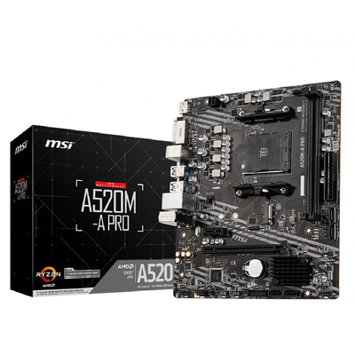 MOTHERBOARD MSI A520M-A PRO AM4
