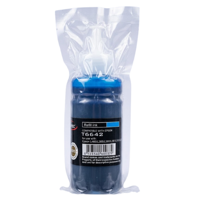 TINTA ALTERNATIVA EVERTEC E-T664 CYAN 100ML P/ EPSON L100/200/301