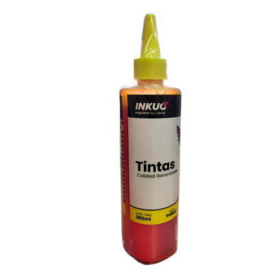 TINTA ALTERNATIVA INKUO AMARILLO 250ML P/HP