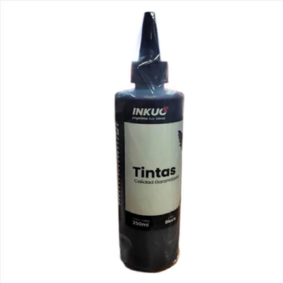 TINTA ALTERNATIVA SIST CONTINUO INKUO NEGRO 250ML P/HP