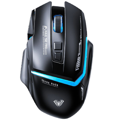 MOUSE AULA S12 PRO WIRED BLACK RGB USB