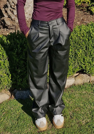 Pantalón wide engomado 