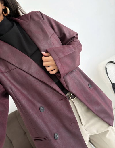 Blazer suede gamuzado vintage 