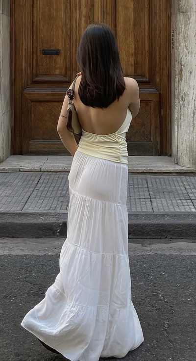 Pollera larga bambula 