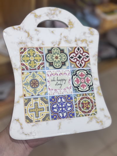 Tablita de presentacion/posa fuente