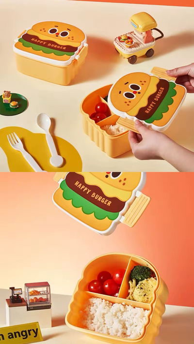 Lunchera 3 divisiones de plastico