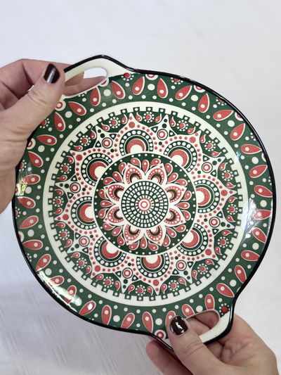 Fuente ceramica de presentación