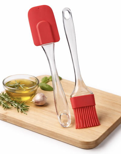 Set espátula y pincel de silicona