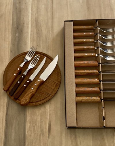 Cubiertos para asado. Tramontina