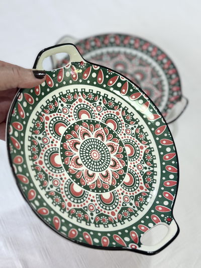 Fuente ceramica de presentación