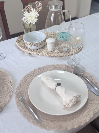 Plato blanco porcelana