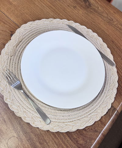 Plato blanco porcelana