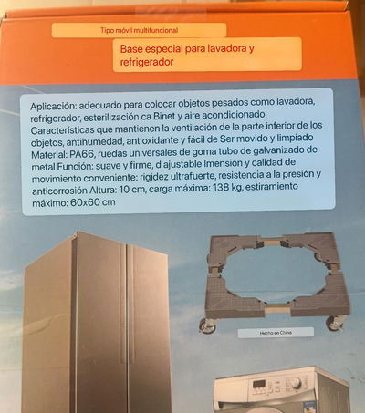 Base para lavarropas/heladera