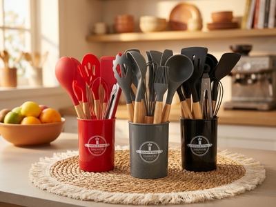 Set utensilios de silicona (10 piezas)