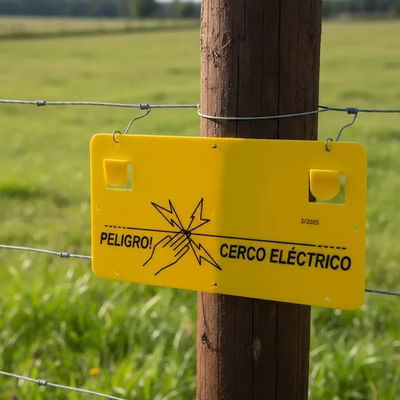 Señal de cerco electrico electro