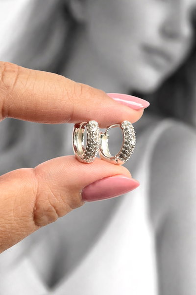 Argolla Lucrecia Cubic plateada