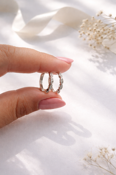 Argolla Lexy Cubic plateada 