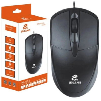 Mouse Optico JEQANG JM-018 Cable USB 1.2 Metros 1200 DPI
