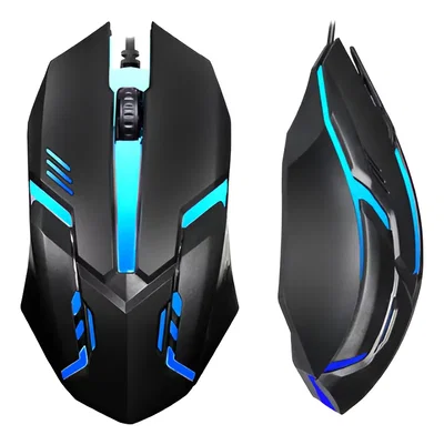 Mouse Optico SEISA DN-N818 GAMER Luces LED 1200 DPI Cable 1.2 Metros