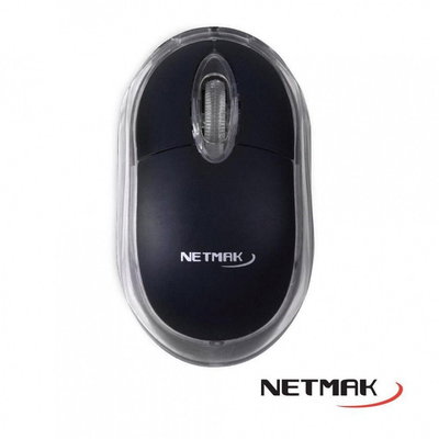 Mouse Óptico Netmak M01 Optimize Cable USB 1.2 metros 1200 DPI