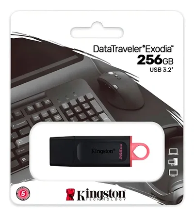 Pendrive KINGSTON de 256GB USB 3.0 DT Exodia