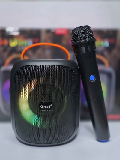 Parlante Portable KTS-1716 3" 12W con Micrófono INCLUIDO Bluetooth USB Luces RGB