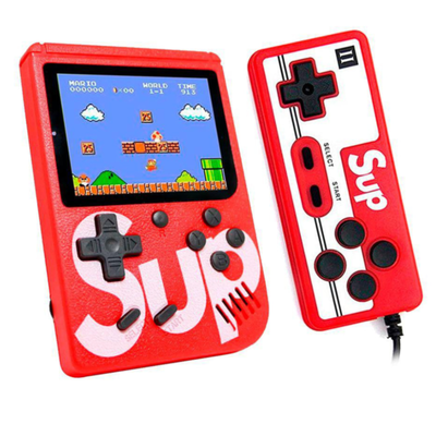 Consola Portátil SUP02 GameBox con JOYSTICK Adicional 400 Juegos De 8 Bits Pantalla 3"