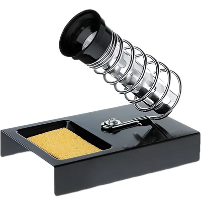 Soporte ESPIRAL para Soldador Con Base Metálica y Paño Limpiador VT-POWER