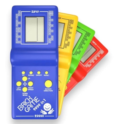 Consola Portátil BRICK GAME TETRIS 9999 en 1 Usa 2 Pilas "AA"