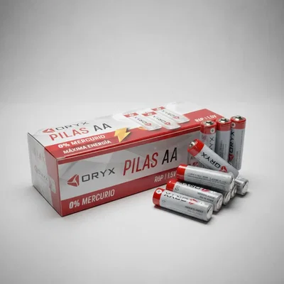 Pack X4 Pilas Alcalinas ORYX "AA" 1.5V (NO Recargables)