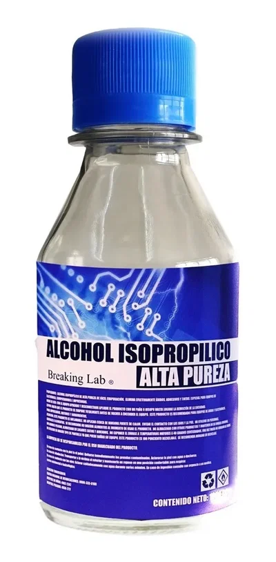 Alcohol ISOPROPILICO X 100 ml. BOTELLA Pureza 100%