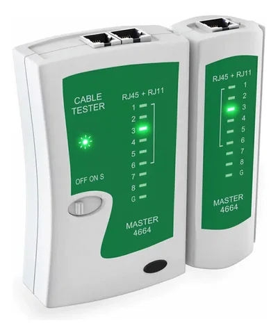 Tester de Red UTP GENERICO RJ45 RJ11 Alimentación Bateria 9V (NO Incluida)