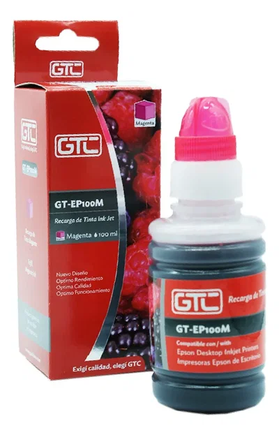 Botella 100 Ml. Tinta GTC Color MAGENTA