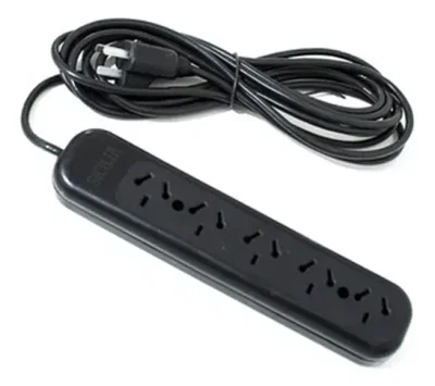 Zapatilla SICILIA Cable 1.5 Metros 5 Tomas 220V 10A con Interruptor